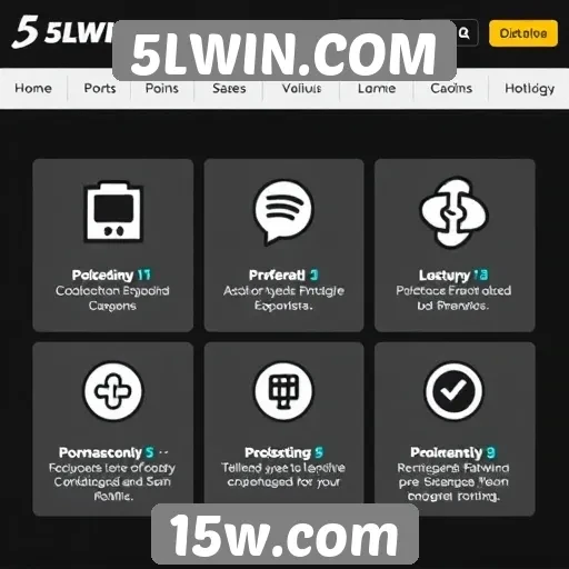 Análise das funcionalidades do site 5LWIN